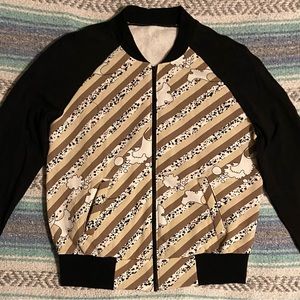 Handmade Bomber Jacket Style Sweater